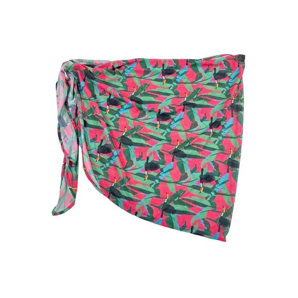 Nua - Lola Wrap in Pink and Green - Picture 1 of 4